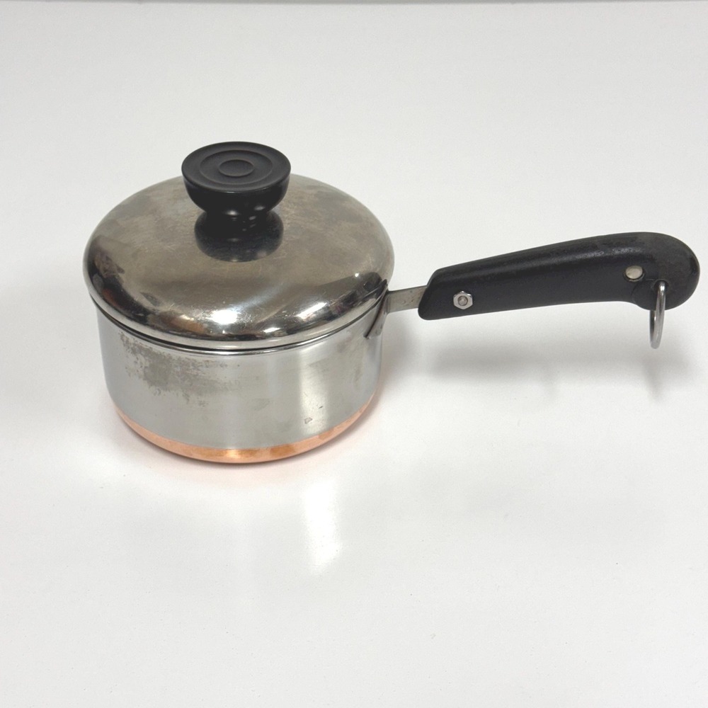 Vintage Revere Ware Copper Bottom Pot - 1 Pint